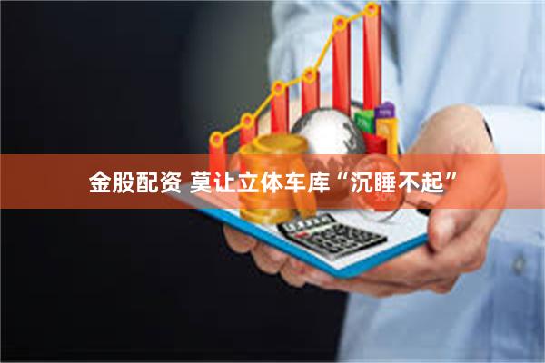 金股配资 莫让立体车库“沉睡不起”
